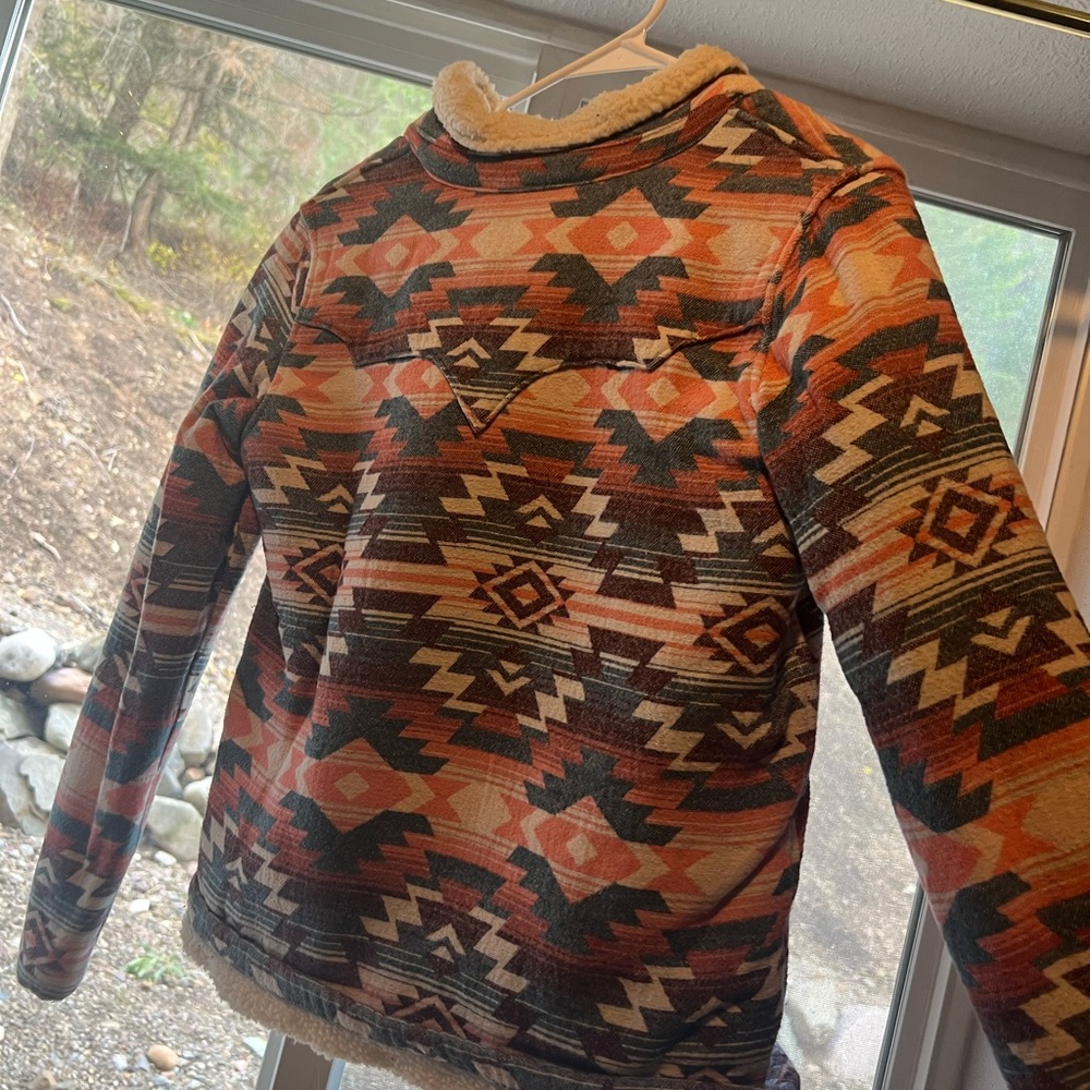 Wrangler Multicolor Aztec Jacket with Sherpa Lining - Picture 2 of 3